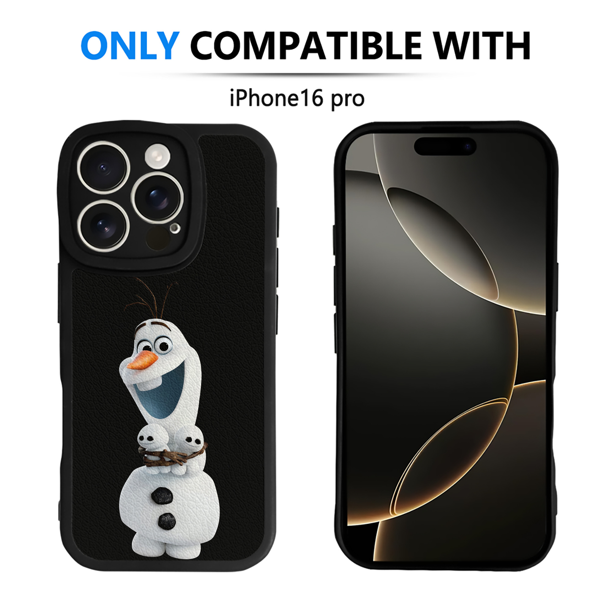 （画像用） アナと雪の女王 アンナ エルサ Frozen Anna Elsa 【iPhone 16シリーズ対応】シリコンスマホケース（レザー調） 材質：シリコン